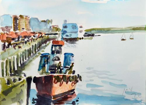 Lancha y Club Marítimo - 21x29