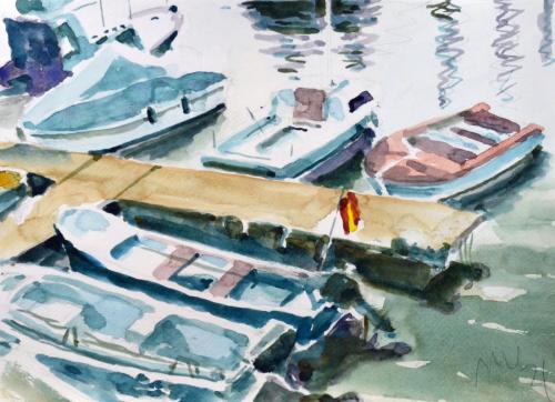 Barcas en Puertochico - 21x29