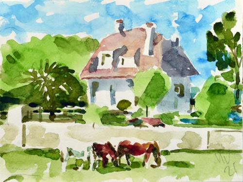  Casa y Caballos - 18x24