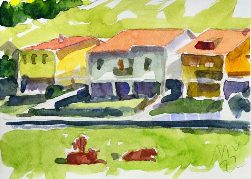 Casas de Orejo y Vacas - 21x14 
