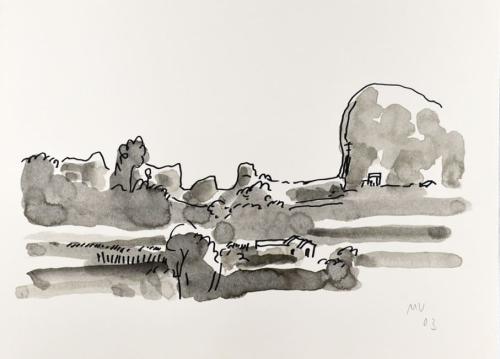 Paisaje con Cantera - 23x32 - Aguadas