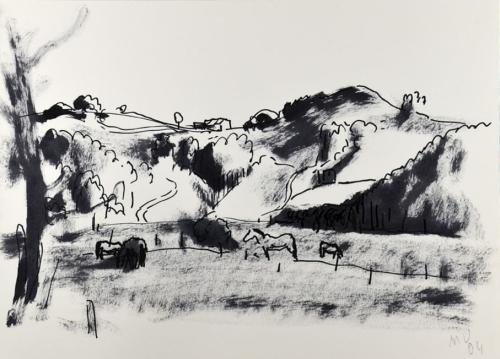 Paisaje de Riosapero - 23x32 - Aguadas