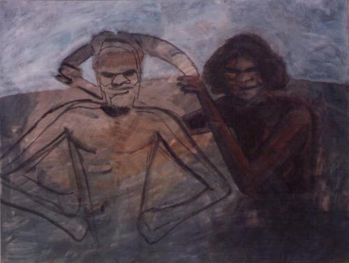Cazadores en la hierba 81x100 - 1986